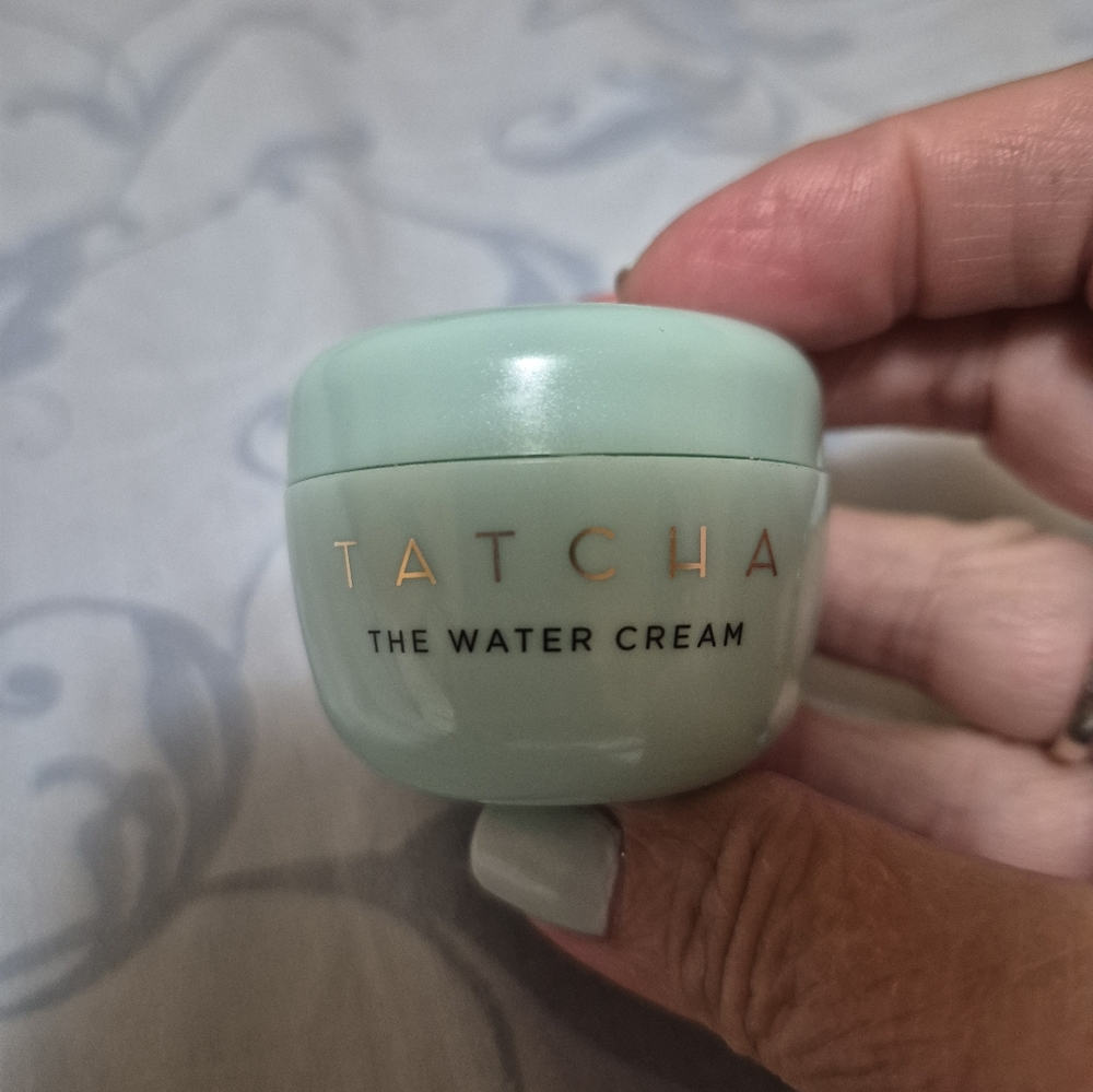 Tatcha Light Green Water Cream Jar